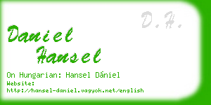 daniel hansel business card